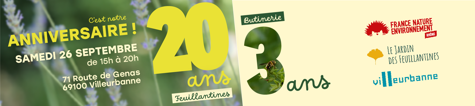 Visuel anniversaire Butinerie et Feuillantines